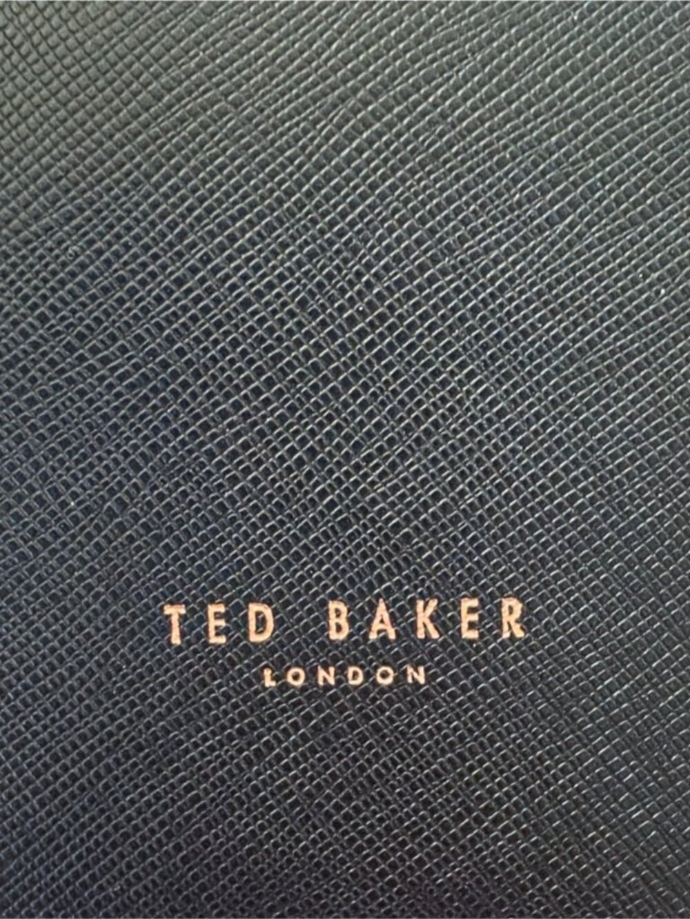 100% leather Ted Baker Black Tote Bag with Bow Accent - Picture 3 of 9